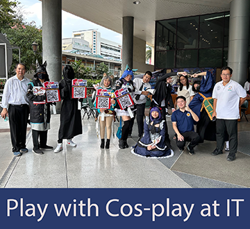 Cosplay game at IT Exhibition on 30 Nov-1 Dec 2023